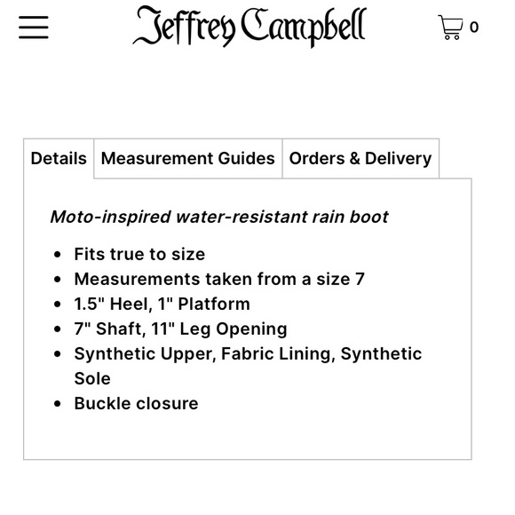 Jeffrey Campbell Black moto rubber boot NEW - Picture 8 of 10